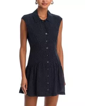 Шелковое платье Day Dress FRAME, синий