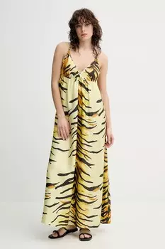 Шелковое платье DELPHY Nanushka, желтый