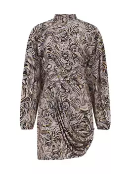 Шелковое платье Francia с принтом Iro, мультиколор