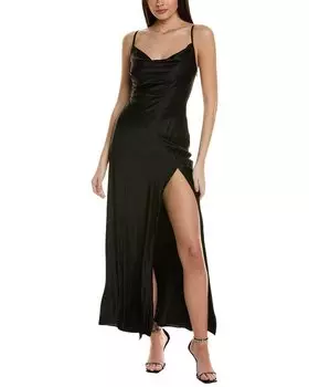 Шелковое платье-хомутик Nicholas Ariel, черный