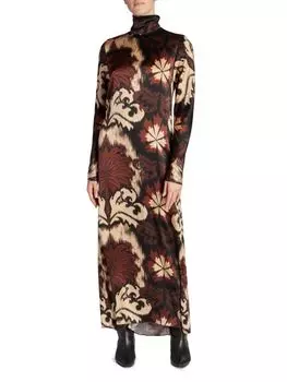 Шелковое платье Imperio Persa Johanna Ortiz, цвет Ikat Black