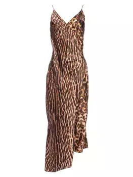Шелковое платье Эммы Ser.O.Ya, цвет tan ocelot