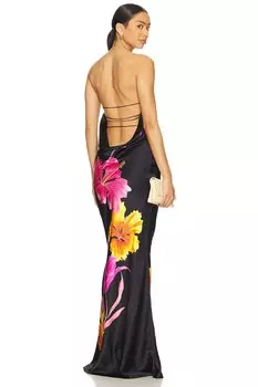 Шелковое платье Keaton Retrofete, nera primavera