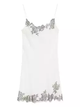 Шелковое платье-комбинация Carine Gilson, нейтральный