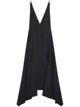 Шелковое платье Lanvin, черный