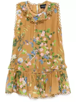 Шелковое платье Lilie Cynthia Rowley, золотой