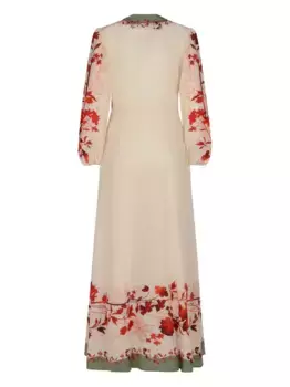 Шелковое платье макси Camerino La DoubleJ, нейтральный