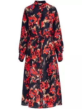 Шелковое платье макси Galadriel Essentiel Antwerp, черный