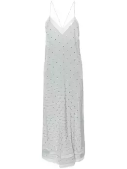 Шелковое платье макси Reman Zadig&Voltaire, синий