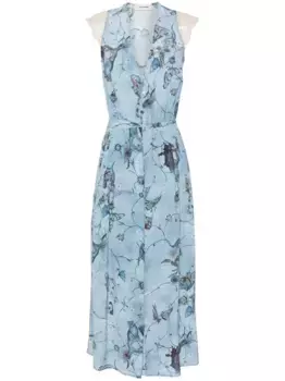 Шелковое платье макси Rolanys Zadig&Voltaire, синий