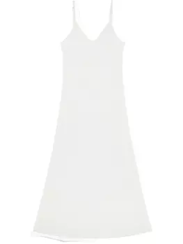 Шелковое платье MM6 Maison Margiela, белый