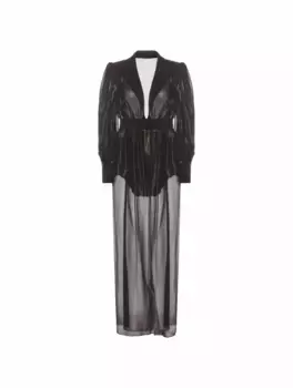 Шелковое платье-накидка Dolce&Gabbana, мультиколор