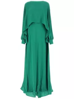 Шелковое платье-накидка от Valentino Garavani, зеленый