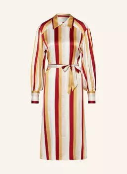 Шелковое платье-рубашка Mrs & Hugs, бежевый