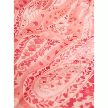 Шелковое платье с пейсли Etro, красный