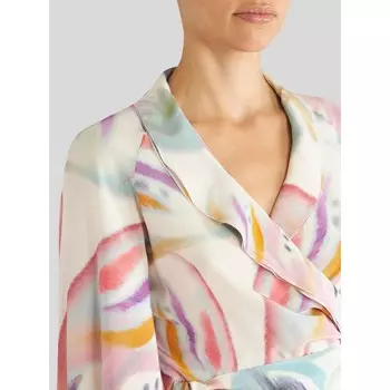 Шелковое платье с принтом бабочки Etro, бежевый