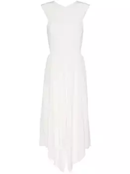 Шелковое платье Silky Vichy Danube JOSEPH, нейтральный