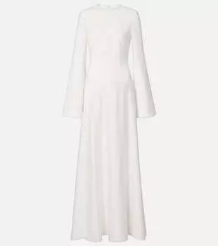 Шелковое платье Storm Solace London, кремовый