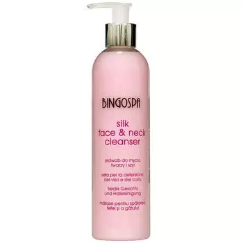 Шелковое средство для умывания лица и шеи, 300 мл Bingospa