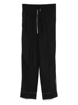 Шелковые брюки Brioni, черный