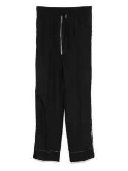 Шелковые брюки Brioni, черный