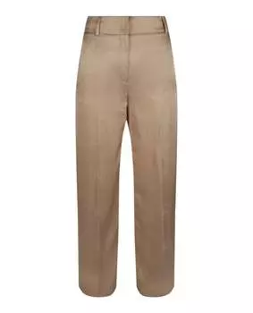 Шелковые брюки Джейн Burberry, бежевый