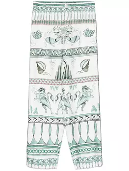 Шелковые брюки Fabiana Filippi, белый