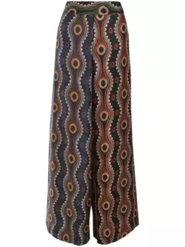 Шелковые брюки Fume Biyan, синий