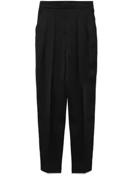 Шелковые брюки Giorgio Armani, черный