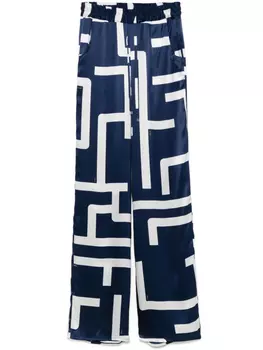 Шелковые брюки Kiton, синий