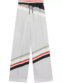 Шелковые брюки Liberty широкого кроя 3.1 Phillip Lim, нейтральный