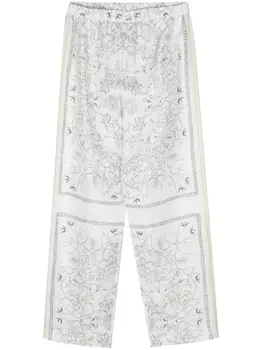 Шелковые брюки палаццо Fabiana Filippi, белый