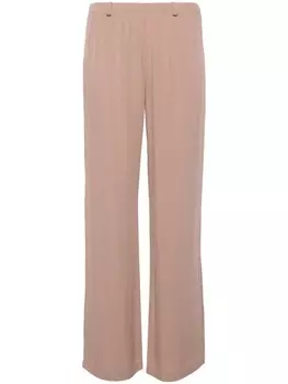 Шелковые брюки прямого кроя Private 0204, нейтральный цвет