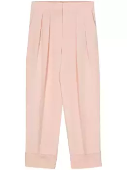 Шелковые брюки с блестками GIORGIO ARMANI, розовый