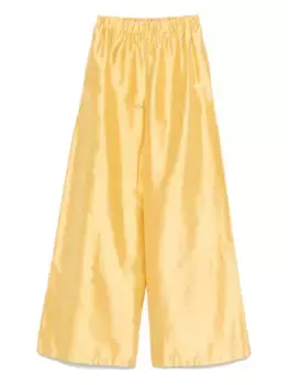 Шелковые брюки SPORTMAX, желтый
