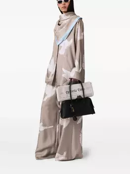 Шелковые брюки Stella McCartney, нейтральный