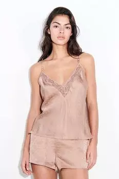 Шелковые пижамные шорты Chantelle X, бежевый