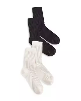 Шелковые ребристые носки, 2 пары Stems, мультиколор