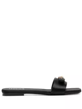 Шелковые сандалии Versace, черный