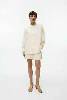 Шелковые шорты Arket, белый