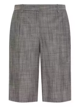 Шелковые шорты со складками JIL SANDER, серый