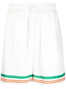 Шелковые шорты Tennis Club Icon Casablanca, белый