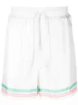 Шелковые шорты Tennis Club Icon CASABLANCA, белый