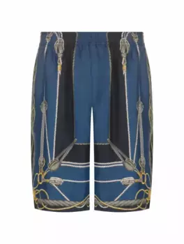 Шелковые шорты Versace Nautical Versace, мультиколор