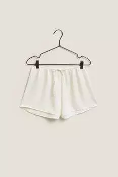 Шелковые шорты Zara, экрю