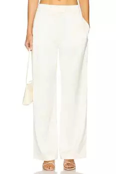 Шелковые штаны свободного кроя Fleur Du Mal, vanilla