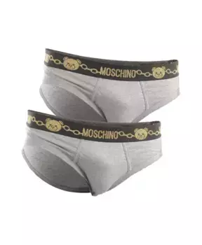Шелковые трусы нижнее белье Moschino, серый