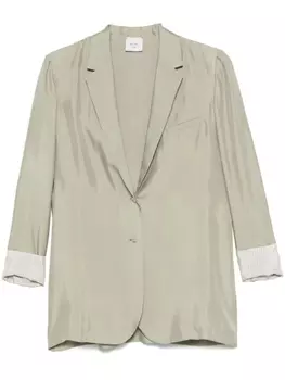 Шелковый блейзер Alysi, зеленый