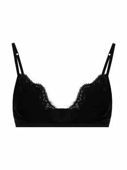 Шелковый бюсгальтер с кружевом Dolce&Gabbana