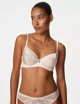 Шелковый бюстгальтер-балкон на косточке A-E Rosie